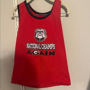 Red National Champs Again Tank Top